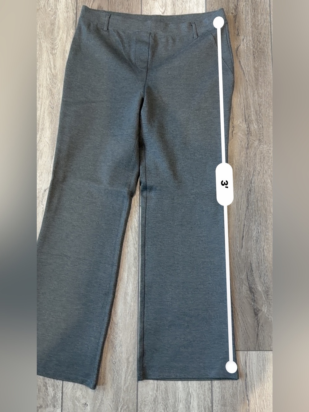 Quince Charcoal Gray Ultra- Stretch Ponte Flare Leg Pants -NWOT - Picture 3 of 8